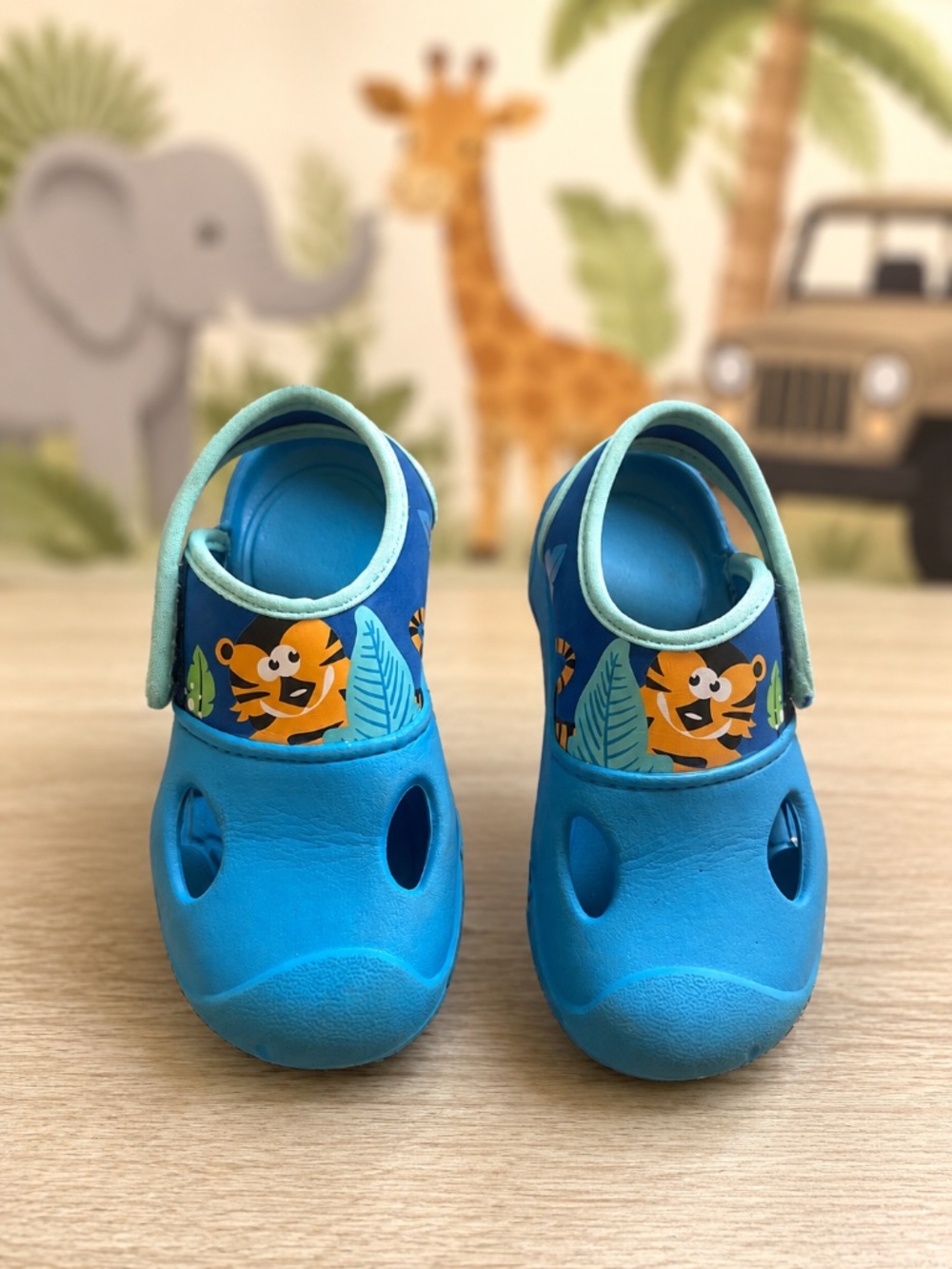 Decathlon Nabaiji Toddler Water Shoes | Safari Tiger | US 10.5–11.5